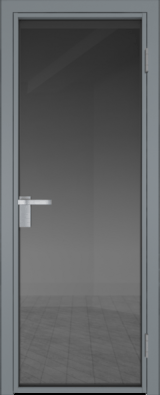 Алюминиевая дверь Profil Doors 1 AG Серебро Тонированное