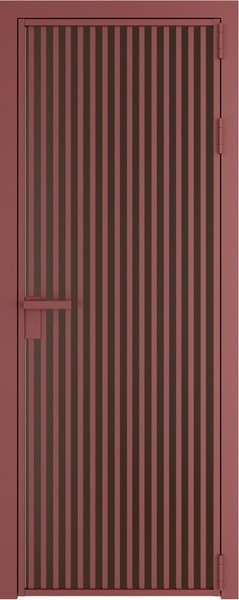 Алюминиевая дверь Profil Doors 11 AG Красный антрацит Монохром шоколад