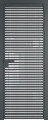 Алюминиевая дверь Profil Doors 12 AG Серая ночь Страйп