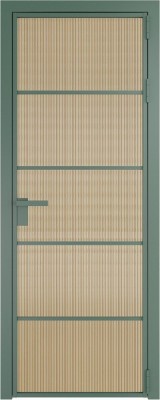 Алюминиевая дверь Profil Doors 14 AG Зеленый воск Мору Золото