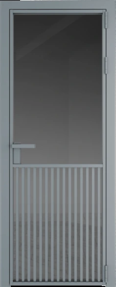 Алюминиевая дверь Profil Doors 15 AG Серебро Тонированное