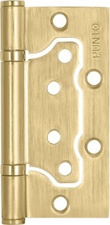 Петля Punto (Пунто) универсальная без врезки IN4200W SB (200-2B 100x2,5) мат. золото