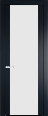 Межкомнатная дверь Profil Doors 1.7 P Монохром белый просветленный Нэви Блу (RAL 7016)