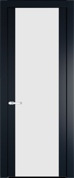 Межкомнатная дверь Profil Doors 1.7 P Монохром белый просветленный Нэви Блу (RAL 7016)