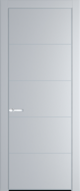 Межкомнатная дверь Profil Doors 15 PE Лайт Грей (RAL 870-01) Серебро