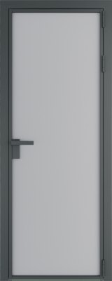 Алюминиевая дверь Profil Doors Orange 1 AP.O Лайт грей элегант Серая ночь