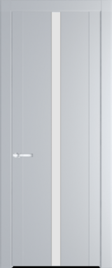 Межкомнатная дверь Profil Doors 1.8 P Монохром белый просветленный Лайт Грей (RAL 870-01)