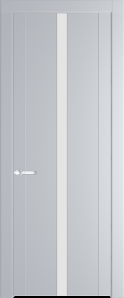 Межкомнатная дверь Profil Doors 1.8 P Монохром белый просветленный Лайт Грей (RAL 870-01)