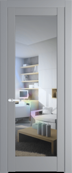 Межкомнатная дверь Profil Doors 4.1.2 PD Смоки (RAL 870-02) Прозрачное
