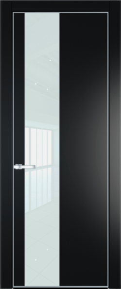 Межкомнатная дверь Profil Doors Orange 19 PE.O Белый лак Блэк Серебро