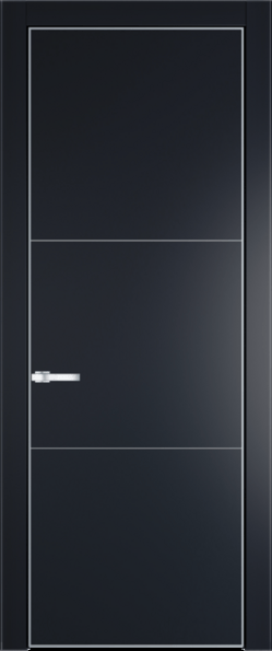 Межкомнатная дверь Profil Doors 13 PA Серебро Нэви Блу (RAL 7016)