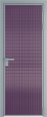Алюминиевая дверь Profil Doors 1 AG Серебро Мору Фиолетовое