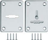 Накладка Fuaro (Фуаро) на сувальдный замок ESC.S-lift+S/K.set (ESC081/082) хром (2шт.)
