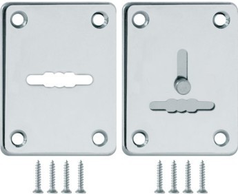 Накладка Fuaro (Фуаро) на сувальдный замок ESC.S-lift+S/K.set (ESC081/082) хром (2шт.)
