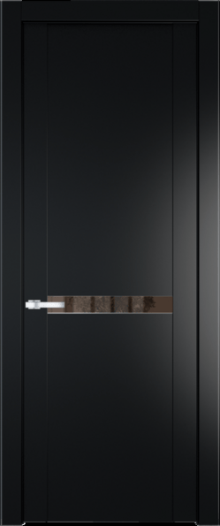 Межкомнатная дверь Profil Doors 1.4 P Зеркало бронзовое Блэк