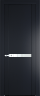 Межкомнатная дверь Profil Doors 1.4 P Lacobel Белый лак Нэви Блу (RAL 7016)