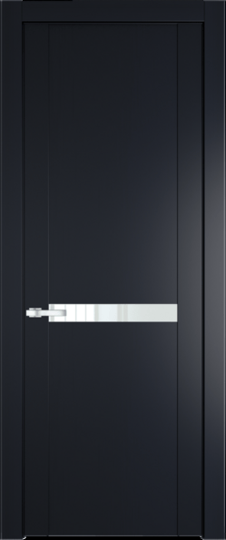 Межкомнатная дверь Profil Doors 1.4 P Lacobel Белый лак Нэви Блу (RAL 7016)
