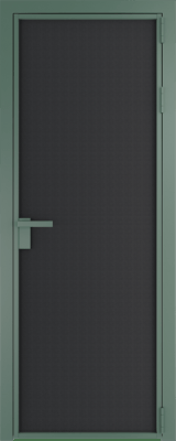 Алюминиевая дверь Profil Doors 1AP Зеленый воск Блэк элегант