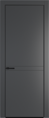 Межкомнатная дверь Profil Doors 11 PE Графит (Pantone 425С) Черный матовый RAL9005