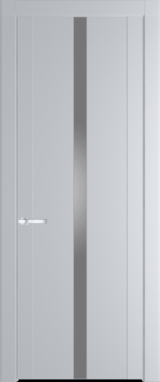 Межкомнатная дверь Profil Doors 1.8 P Монохром серебро (серебро матлак) Лайт Грей (RAL 870-01)