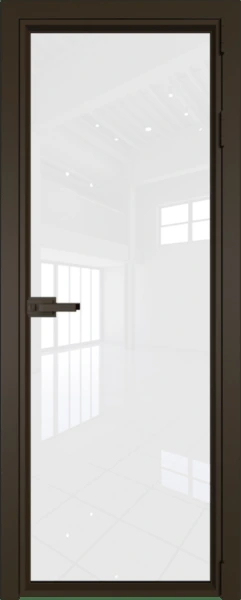 Алюминиевая дверь Profil Doors 1AV Деорэ Белый триплекс