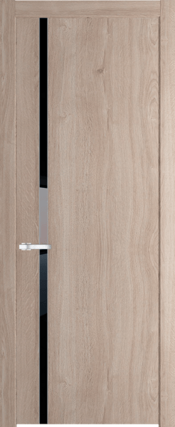 Межкомнатная дверь Profil Doors 21 NW Lacobel Черный лак Дуб Сонома