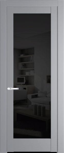 Межкомнатная дверь Profil Doors 4.1.2 PD Смоки (RAL 870-02) Черное тонированное