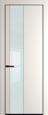 Межкомнатная дверь Profil Doors Orange 19 PE.O Белый лак Перламутр белый Черный матовый RAL9005