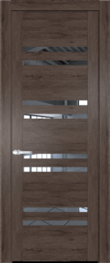 Межкомнатная дверь Profil Doors 1.6 N Прозрачное Дуб Тобакко