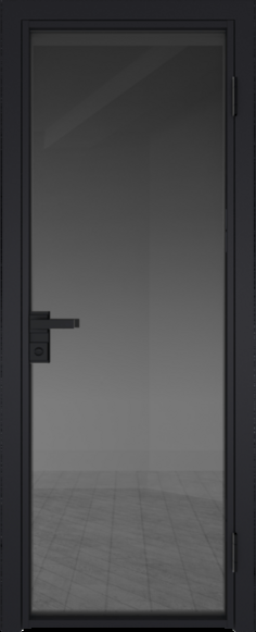 Алюминиевая дверь Profil Doors 1 AG Черный матовый RAL9005 Тонированное