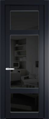 Межкомнатная дверь Profil Doors 1.3.2 PD Черное тонированное Нэви Блу (RAL 7016)