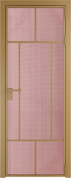 Алюминиевая дверь Profil Doors 10 AG Золото Кризет Розовый