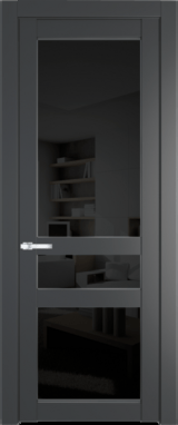 Межкомнатная дверь Profil Doors 1.5.2 PD Черное тонированное Графит (Pantone 425С)