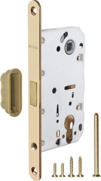 Корпус Fuaro (Фуаро) врезного замка MAGNM85C-50 (M85C-50) SSG сатинированное золото