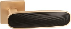 Ручка Punto (Пунто) раздельная K.EST.Q52.SHADE SSG/BL-39 сатинированное золото/черный