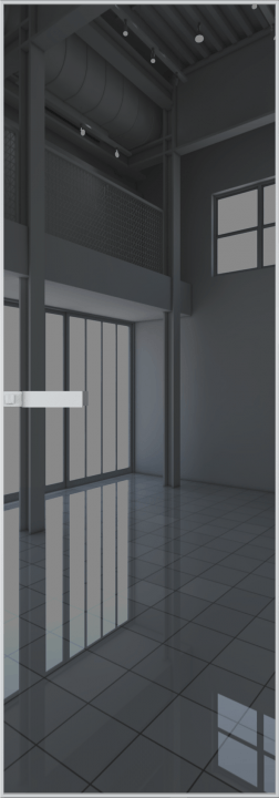 1AGN Белый матовый RAL9003 стекло Зеркало Grey