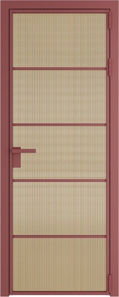 Алюминиевая дверь Profil Doors 14 AG Красный антрацит Мору Золото