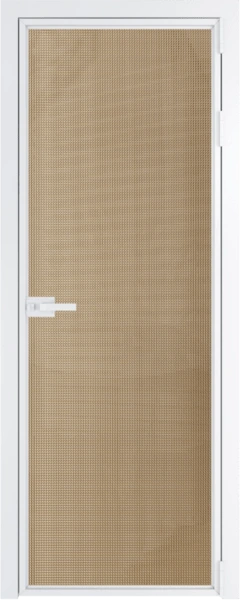 Алюминиевая дверь Profil Doors 1AX Вайт Кризет Золото
