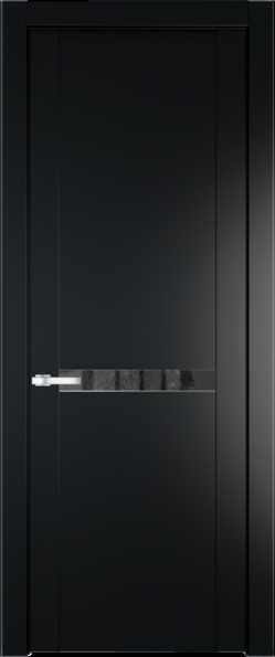 Межкомнатная дверь Profil Doors 1.4 P Зеркало серое Блэк