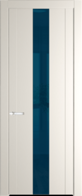 Межкомнатная дверь Profil Doors 1.9 P Зеркало синее Перламутр белый