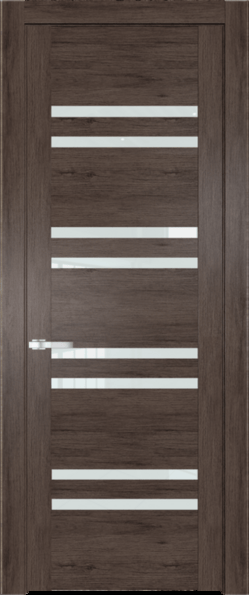 Межкомнатная дверь Profil Doors 1.6 N Белый триплекс Дуб Тобакко