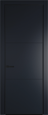Межкомнатная дверь Profil Doors 13 PA Черный матовый RAL9005 Нэви Блу (RAL 7016)