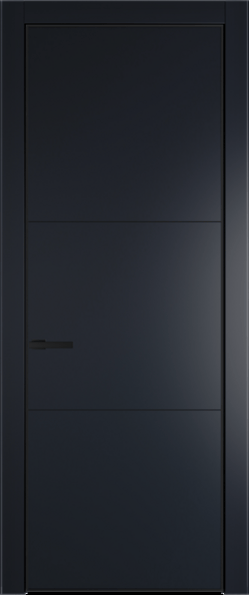 Межкомнатная дверь Profil Doors 13 PA Черный матовый RAL9005 Нэви Блу (RAL 7016)