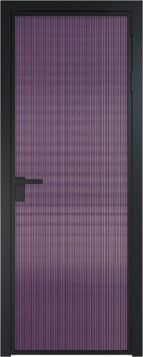Алюминиевая дверь Profil Doors 1 AG Черный матовый RAL9005 Мору Фиолетовое