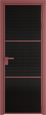 Алюминиевая дверь Profil Doors 13 AG Красный антрацит Мору Черный