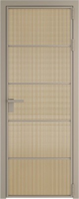 Алюминиевая дверь Profil Doors 14 AG Никель матовый Мору Золото