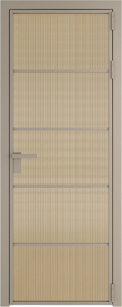Алюминиевая дверь Profil Doors 14 AG Никель матовый Мору Золото