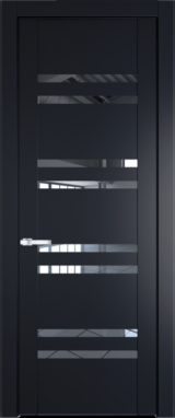 Межкомнатная дверь Profil Doors 1.6 P Прозрачное Нэви Блу (RAL 7016)