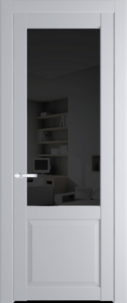 Межкомнатная дверь Profil Doors 2.2.2 PD Лайт Грей (RAL 870-01) Черное тонированное