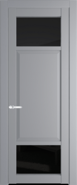 Межкомнатная дверь Profil Doors 2.3.4 PD Смоки (RAL 870-02) Черное тонированное